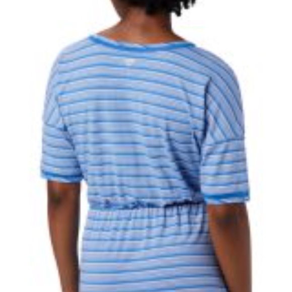 COLUMBIA WOMENS PFG SLACK WATER™ KNIT DRESS STORMY BLUE STRIPE -Size 1X - Picture 11 of 11